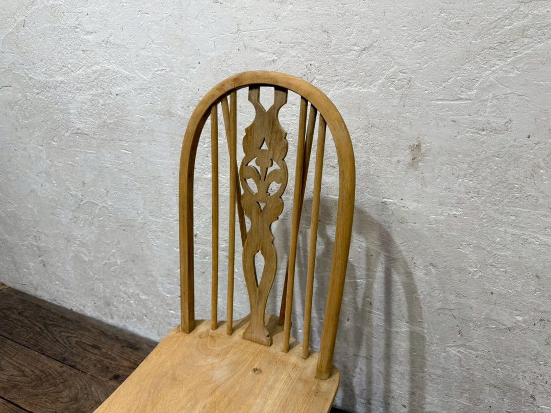 1153 ③英国アンティーク　ホイールバックチェア　イス　ウインザー　店舗什器