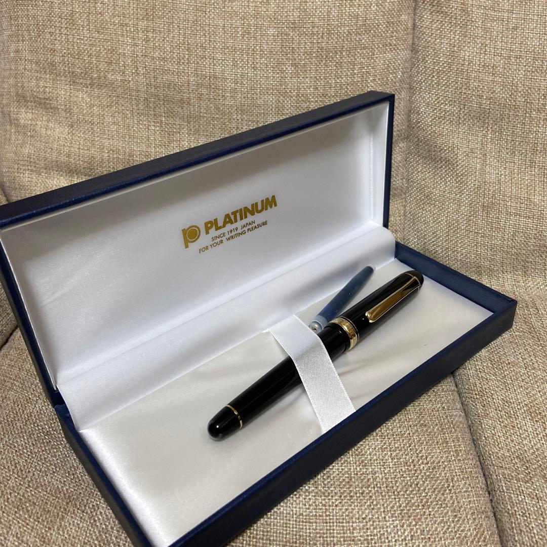 プラチナ万年筆 #3776センチュリー #１ブラックインブラック