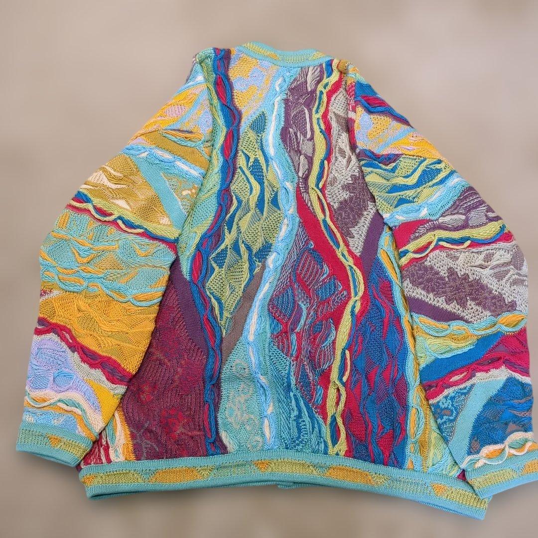 た*じ様 スペシャル！　90年代 クージー　coogi 本物　3Dニット　カーデ