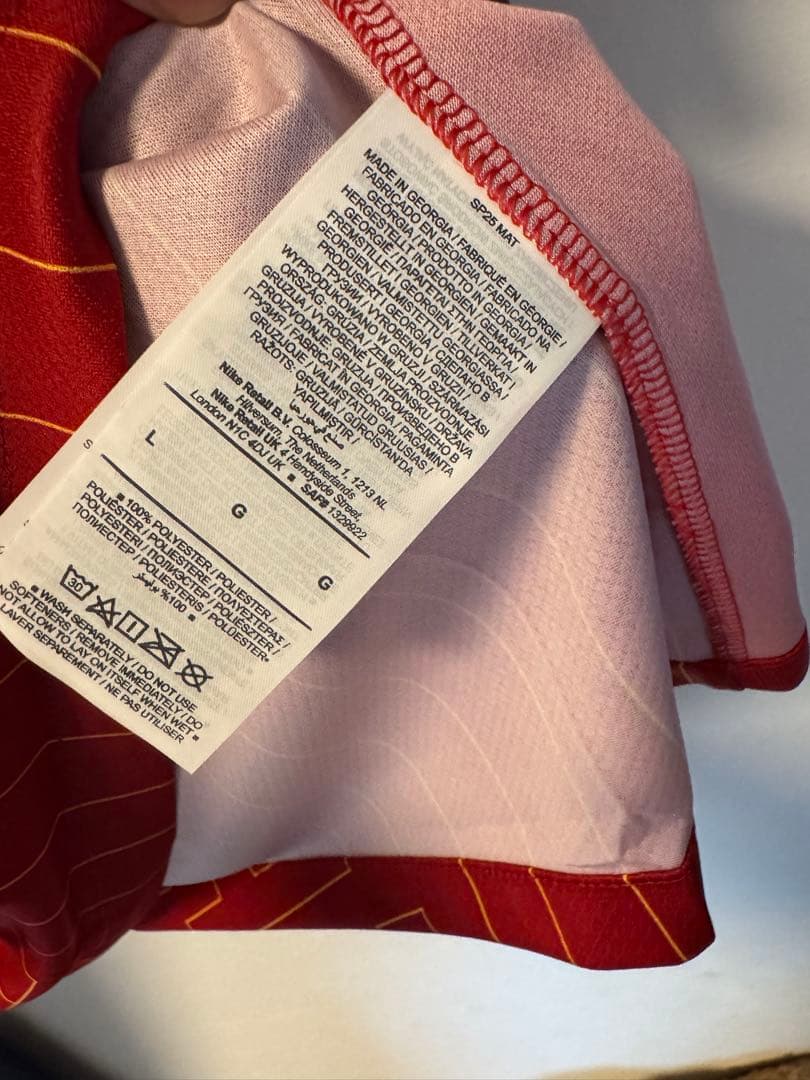 未使用24/25 リヴァプール 優勝記念ユニフォーム　Lサイズ