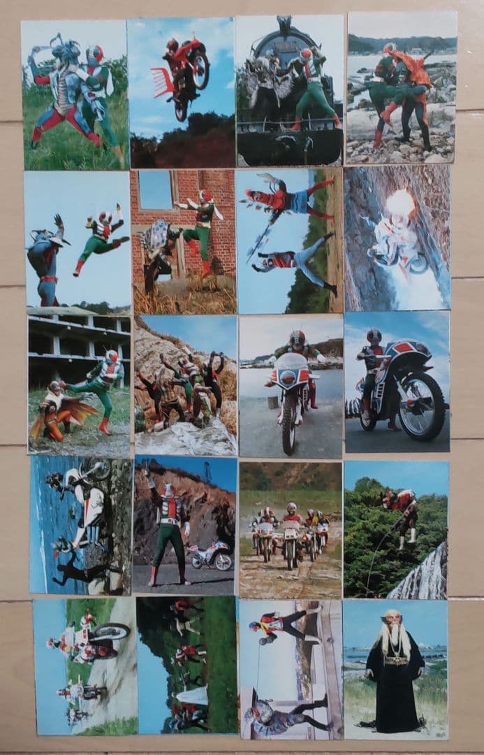 仮面ライダー ミニカード181枚 カードホルダー10冊 まとめ売り 昭和レトロ