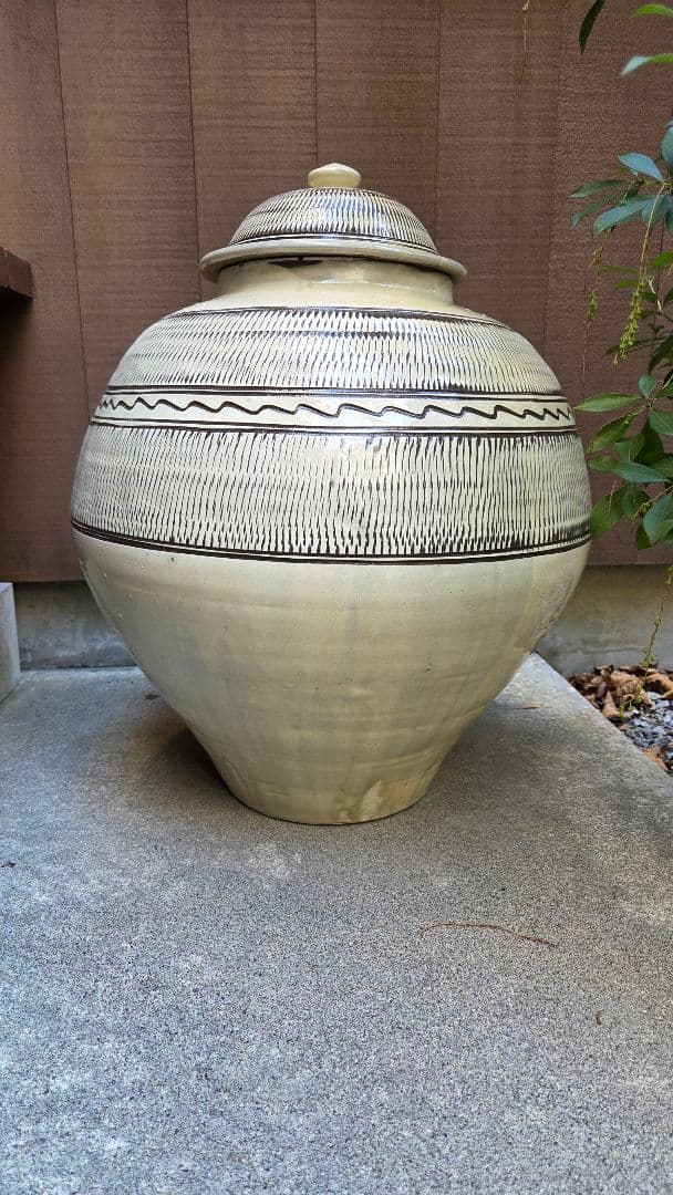 小鹿田焼 坂本茂木作 高さ55cm 大壺 民藝