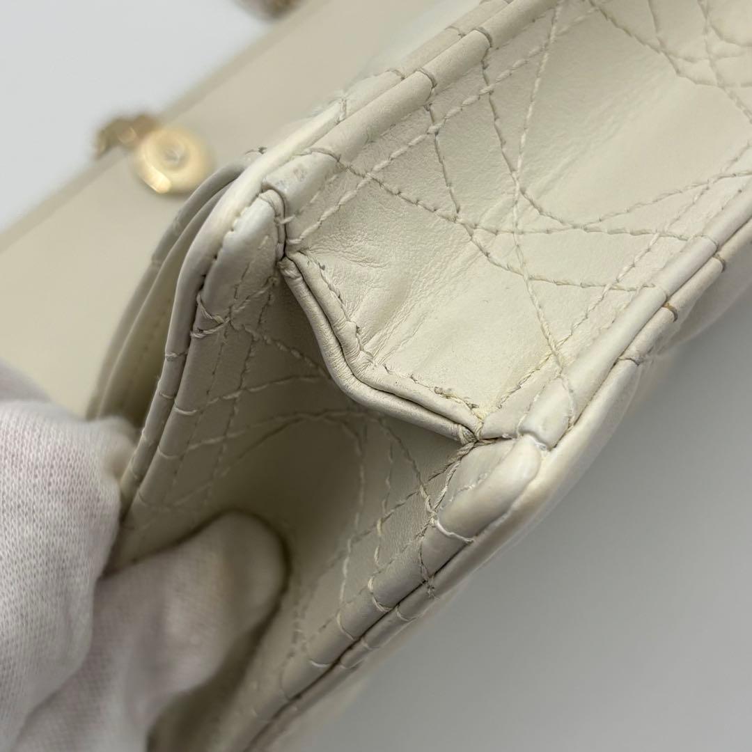 美品✨Dior カナージュ デイリー チェーンウォレット ポーチ