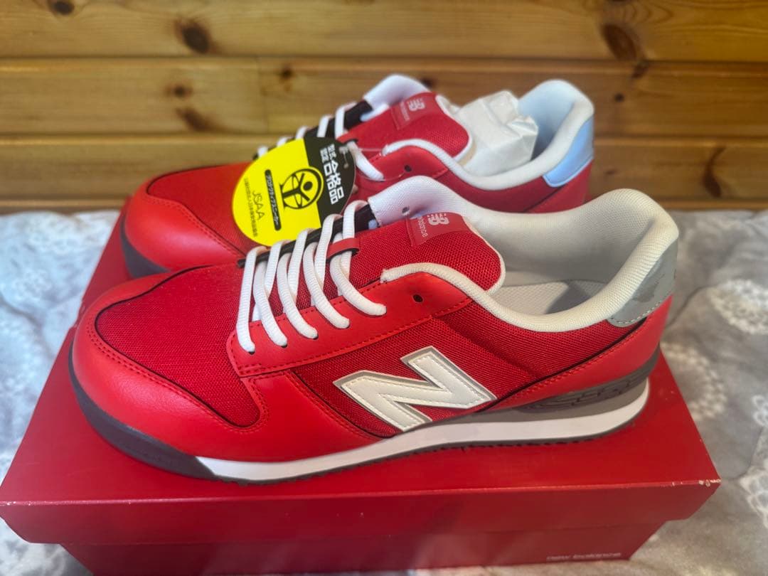 New Balance 安全靴 レッド 26.5cm