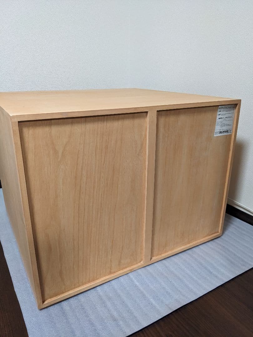 押入れ収納 総桐タンス　引出し3段4個 天然木(桐無垢材）キャスター付き