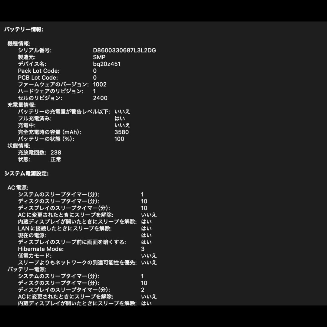 MacBook Pro 2019 フィルム充電器付き
