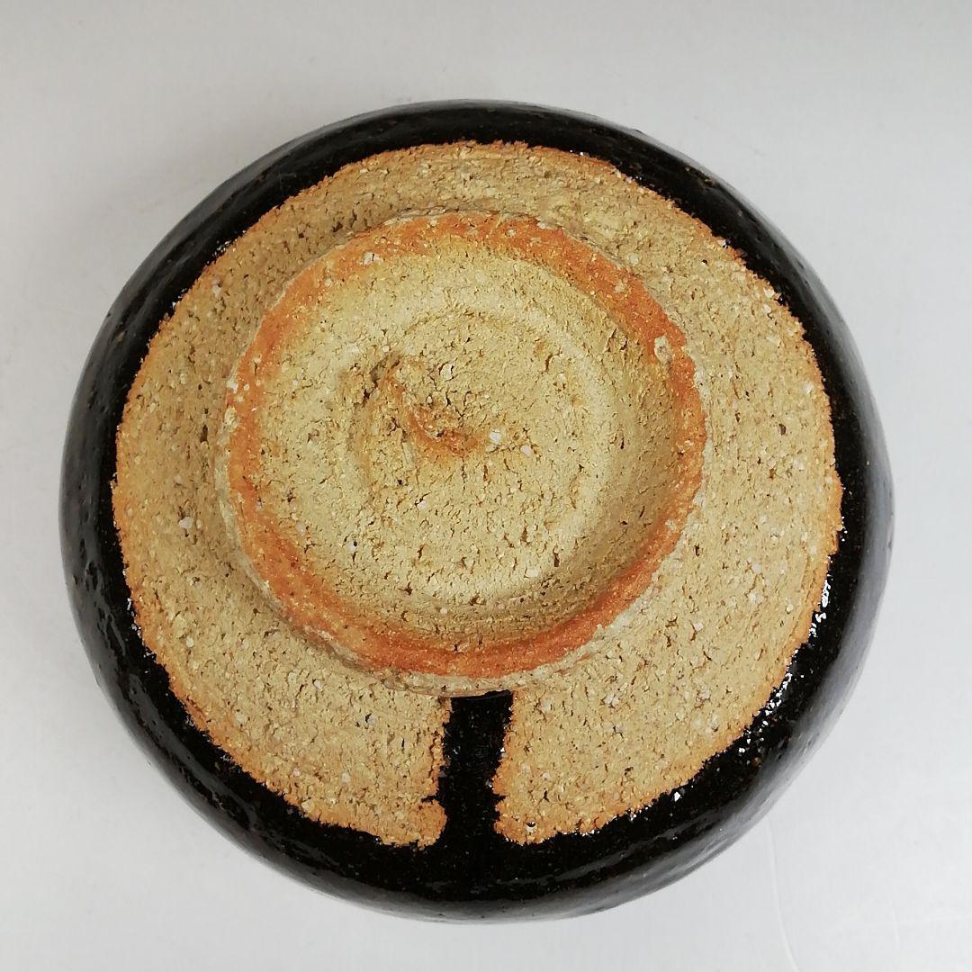 Ｗ２０１　茶碗　『黒茶碗』『牧勇吉 作』　共箱　抹茶碗　茶道具