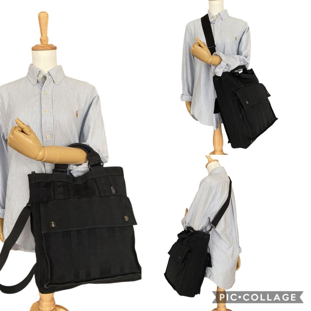 美品　ポーター　タンゴ　2way A4可　ショルダーバッグ　斜めがけ　黒
