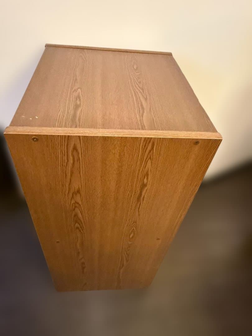 レコードラック 木製 ガラス扉 キャビネット LP収納 ヴィンテージ 収納棚