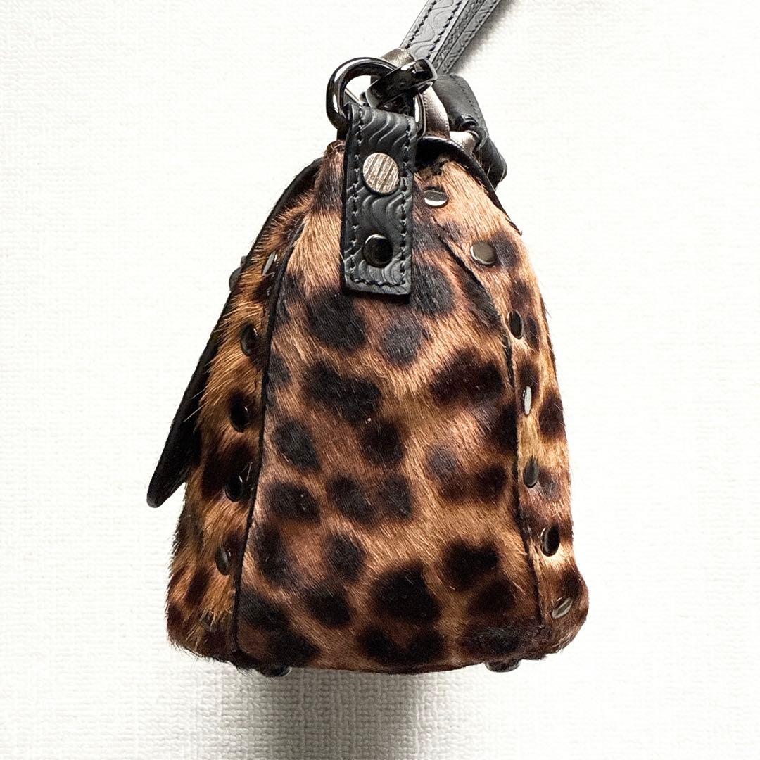 【箱付き未使用品】ザネラート　ポスティーナ ベイビー ハラコ　ショルダーバッグ