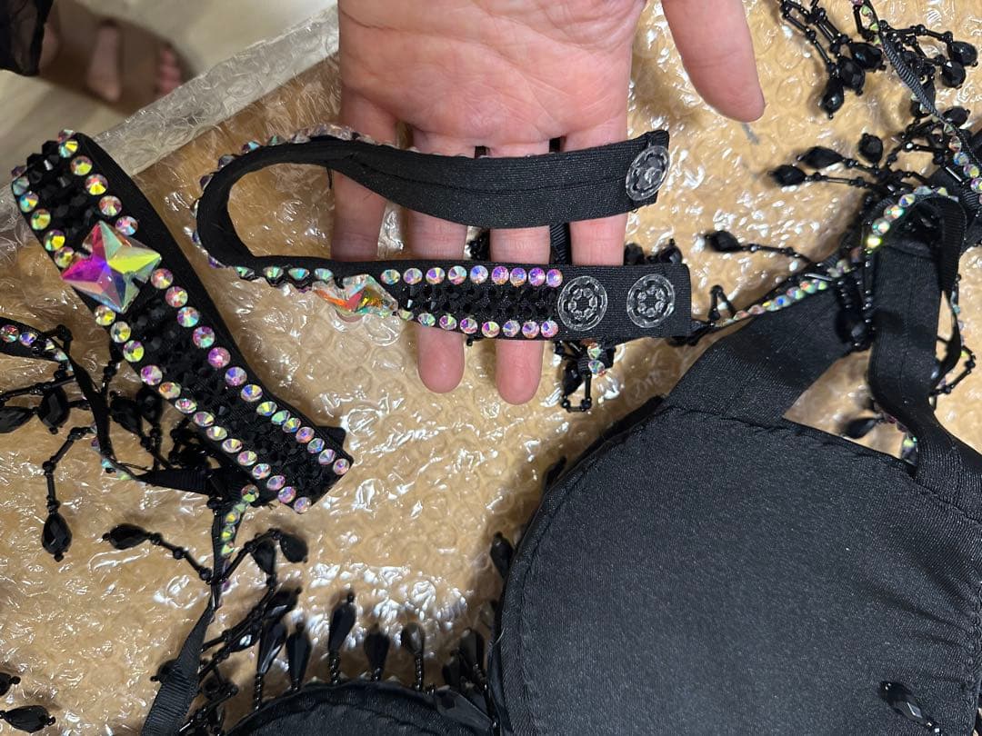 ゴージャスブラックベリーダンス衣装 オーダーメイド