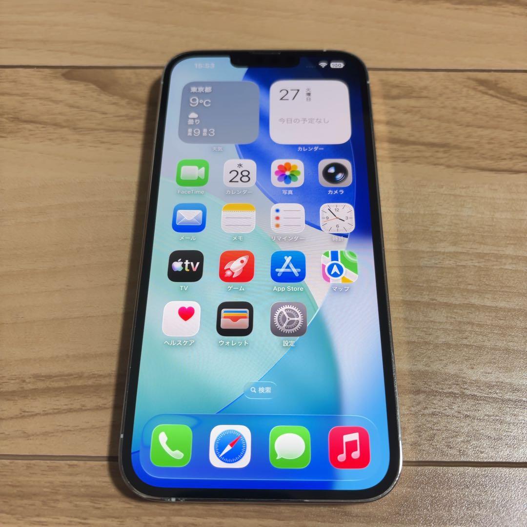 超美品 バッテリー新品 iPhone13 Pro Max 512GB シルバー