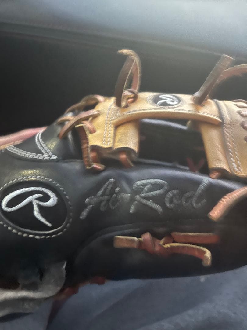 Rawlings 硬式グローブ 黒/黄色