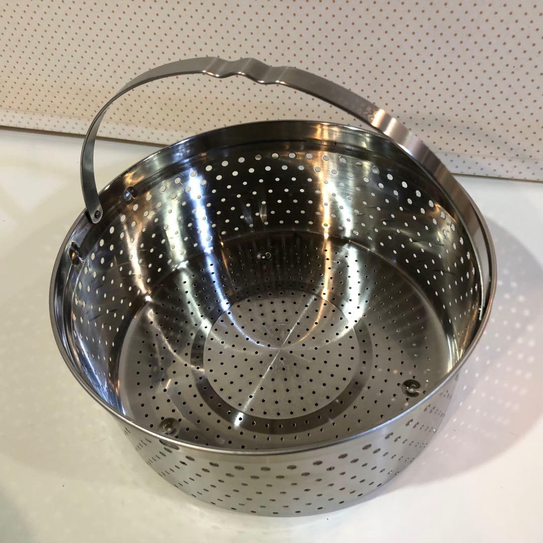 CRISTEL クリステル24cm 深鍋・クッキングバスケット•フタ3点セット