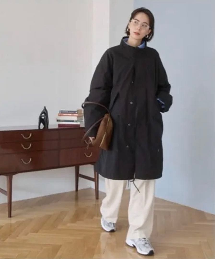 ブラック モッズコート フリーサイズ