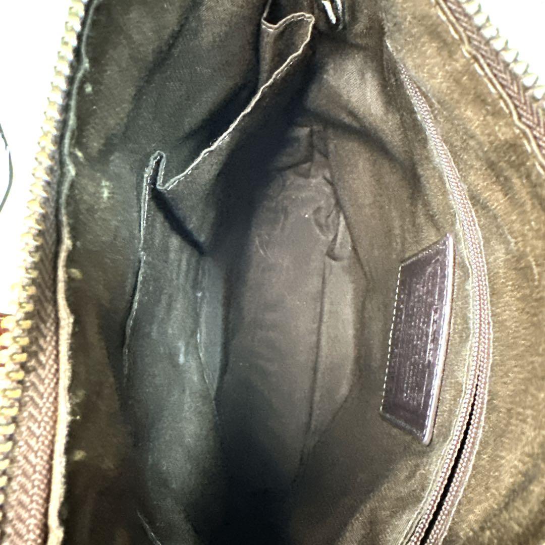 希少 COACH シグネチャー柄 ショルダーバッグ 赤 希少色 キーリング付き