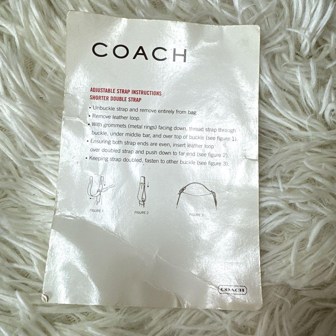 希少 COACH シグネチャー柄 ショルダーバッグ 赤 希少色 キーリング付き