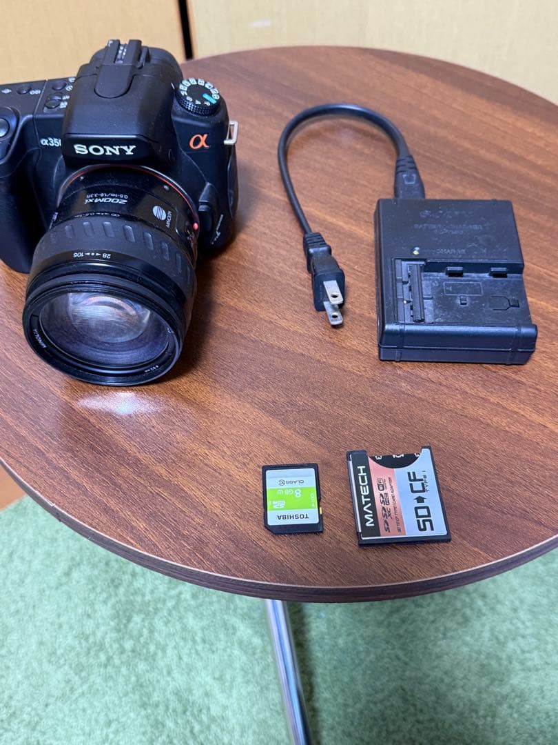 SONY α350 一眼レフカメラ　充電器　SDカード付属