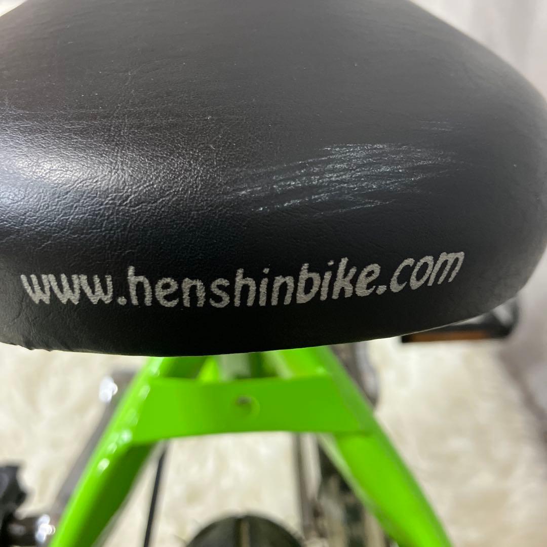 【極美品】へんしんバイク　12インチ　グリーン　緑　付属品多数