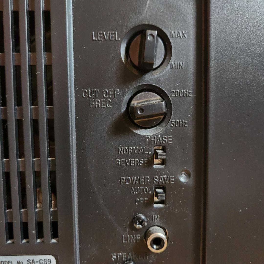 〈美品〉 ソニー アクティブ サブウーファー SA-CS9 取扱説明書付 付属品