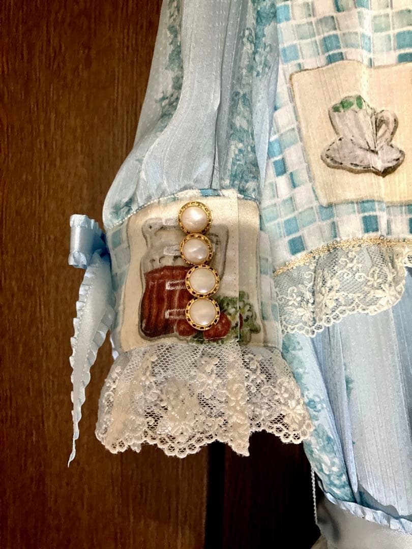 BABY 覚めない夢をみるためのRe・ci・pe柄 ワンピース カチューシャ