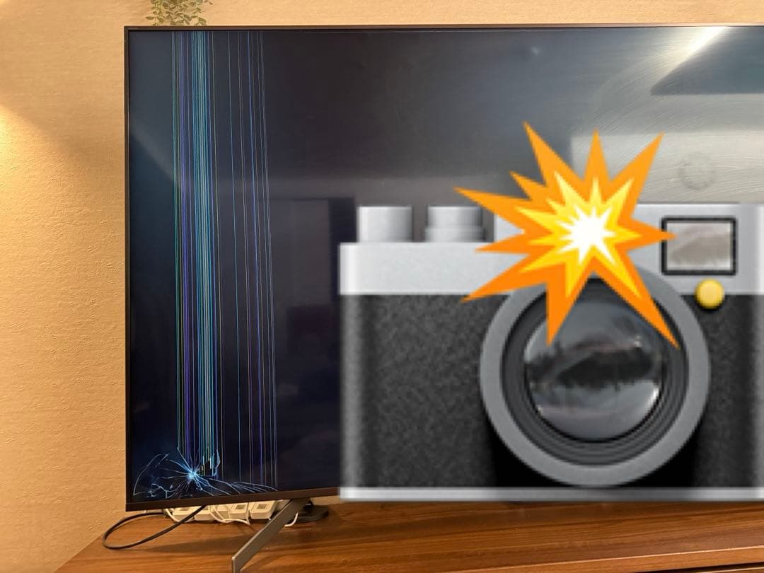 【ジャンク品】SONY ブラビア 75型 画面ひび割れ