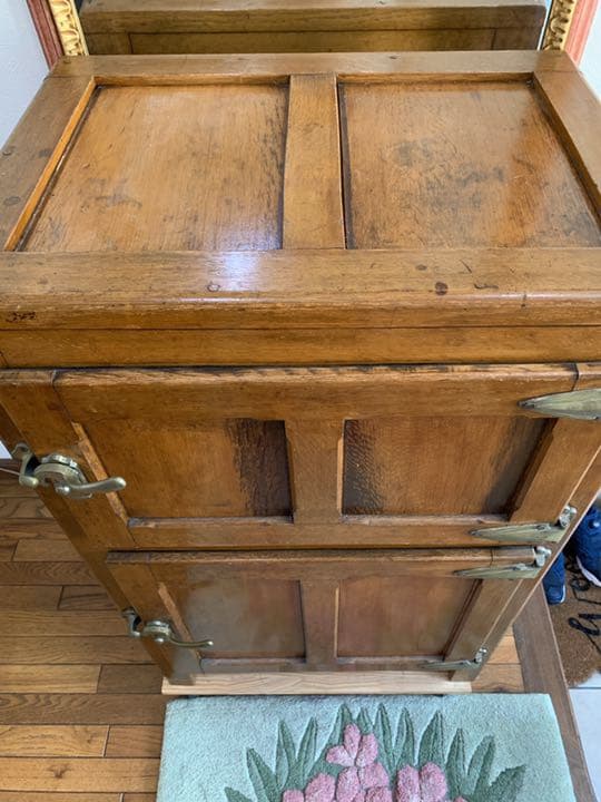 アンティーク氷冷蔵庫　キャビネット　ヴィンテージキャビネット