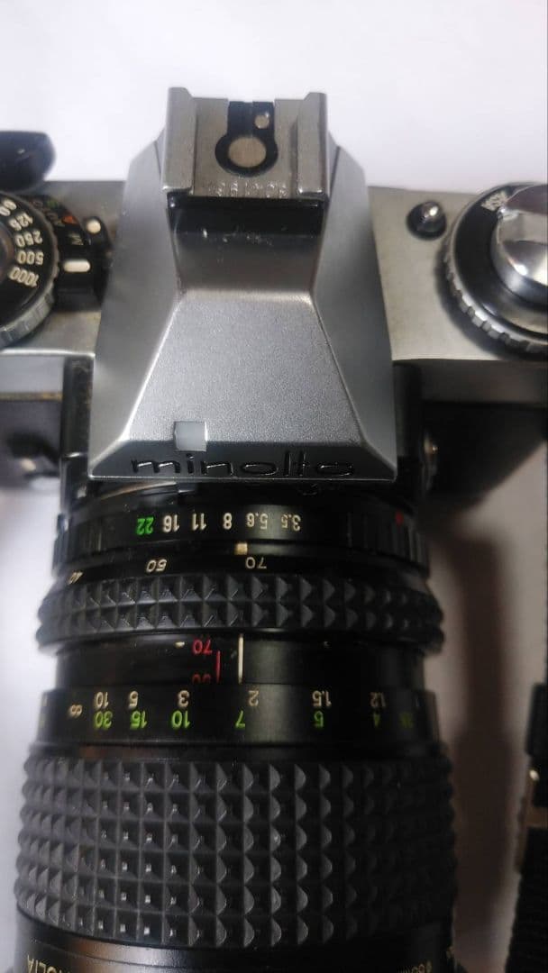 ※)説明文改訂　カメラ　ミノルタXD　本体＋望遠レンズ＋フラッシュ　一眼レフ