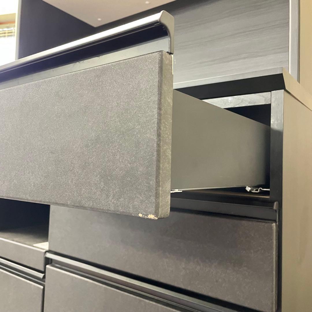 ニトリ キッチンボード SP201 100KB GY 食器棚 M