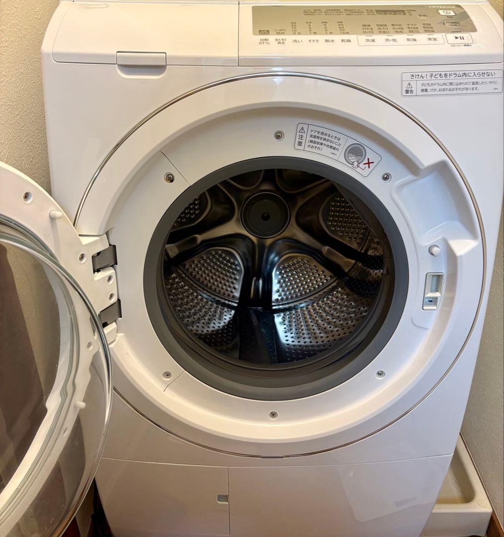 【美品/2023年製】HITACHI BD-SG110JLドラム式洗濯乾燥機