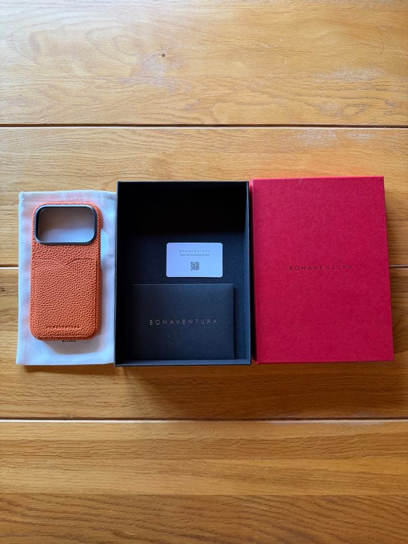 新品ボナベンチュラiPhone17Proバックカバーケース シュリンク　オレンジ