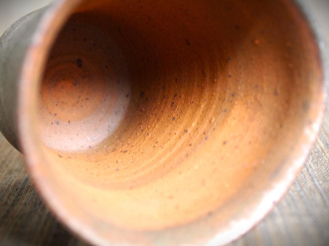 人気作家★中里隆★唐津南蛮麦酒器D★緋色