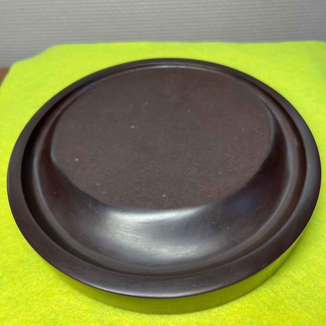 ⭕️赤間硯　希少　日月研　径147m m 泉光堂　美品　女性好み