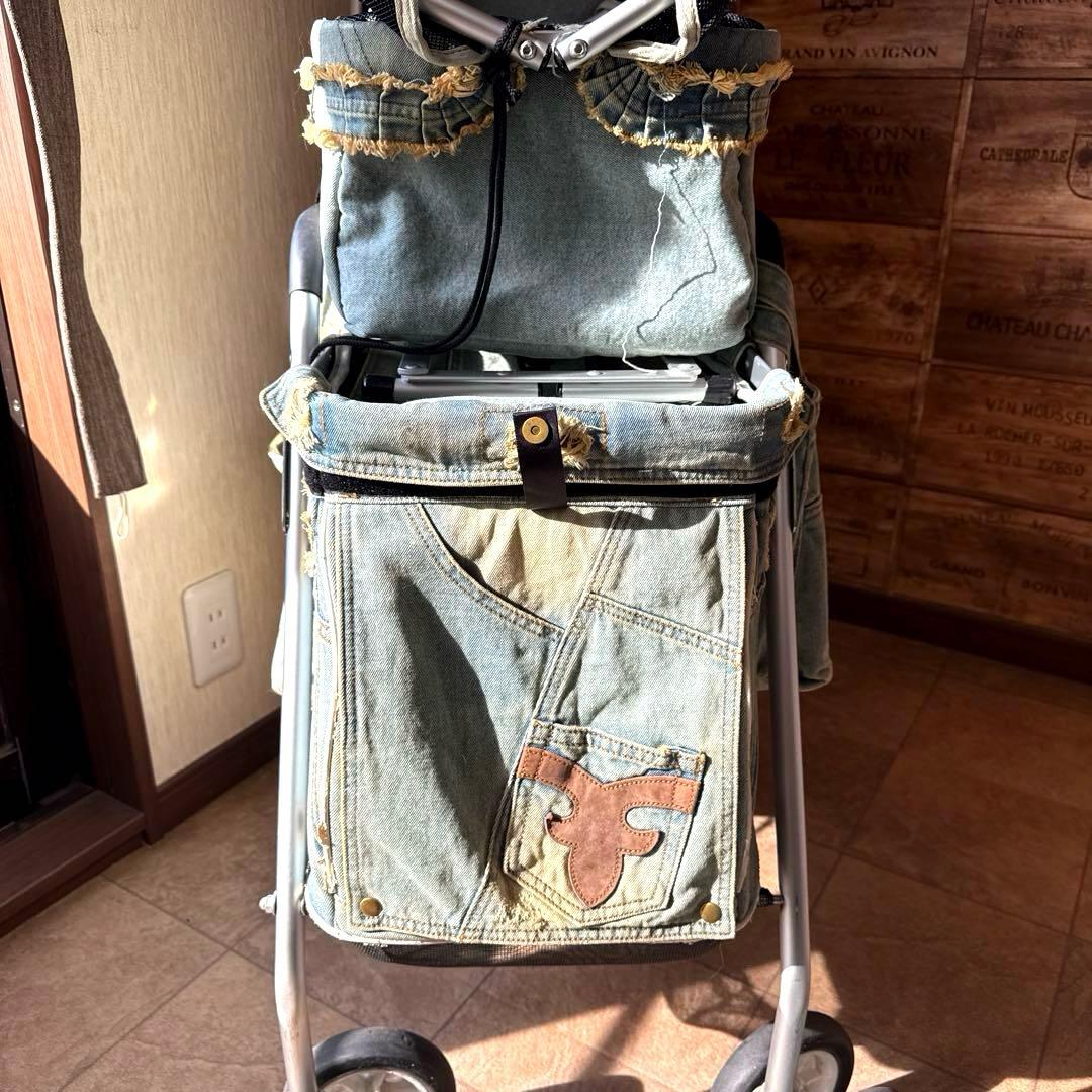 MotherCartマザーカート2段式プレミアムカートダメージデニム