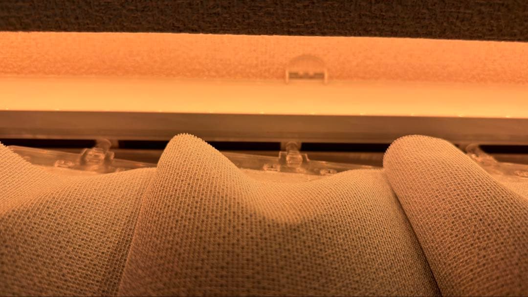 Yoolax 自動バーチカルブラインド ライトグレー長さ260cm×幅205cm