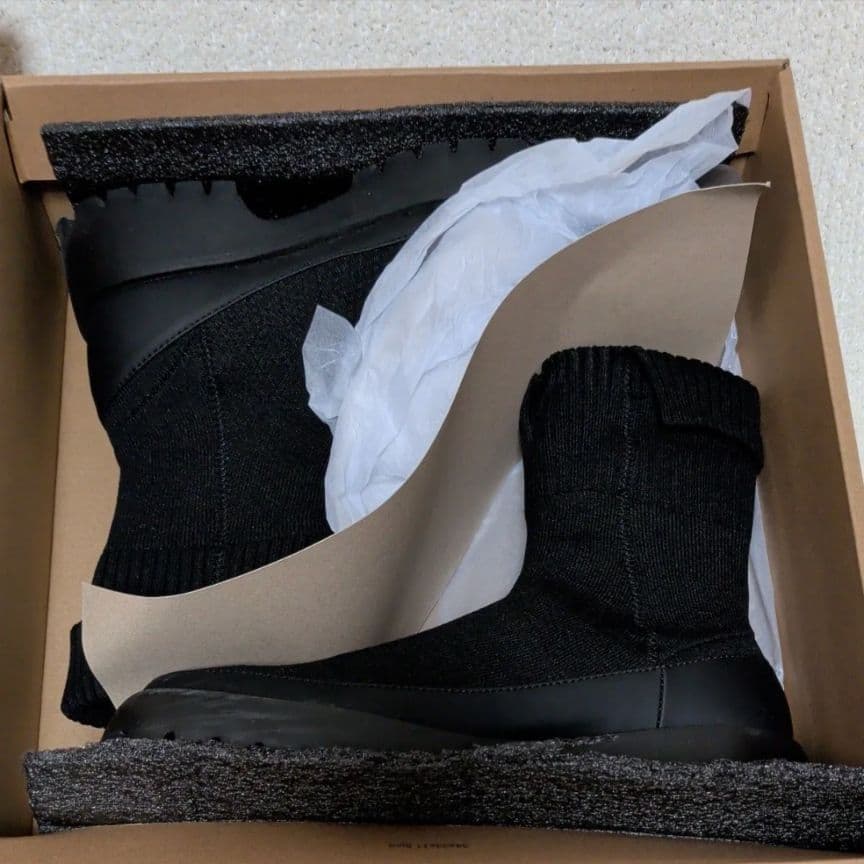 emmi ブラック eco ニットブーツ　24.5