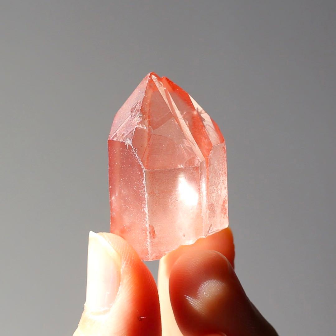 ソウルメイトツイン ディープピンクレムリアンシード 天然石 水晶 ツインレイ