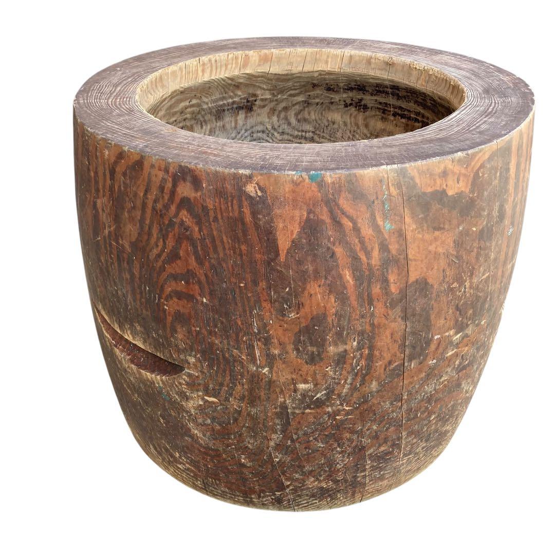 欅　ケヤキ　臼　杵セット　送料無料　直径55cm 高さ48cm 餅つき　正月