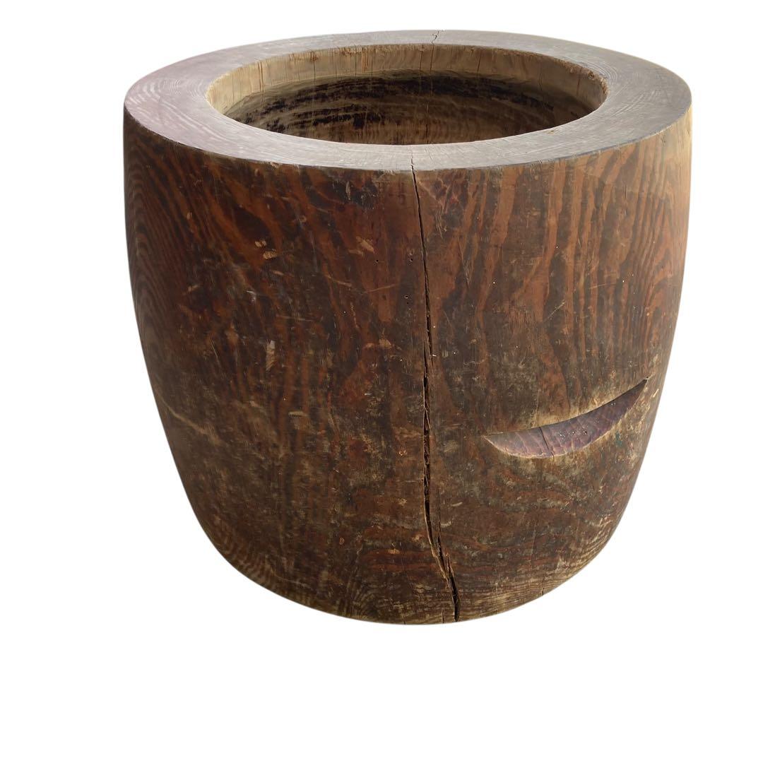 欅　ケヤキ　臼　杵セット　送料無料　直径55cm 高さ48cm 餅つき　正月