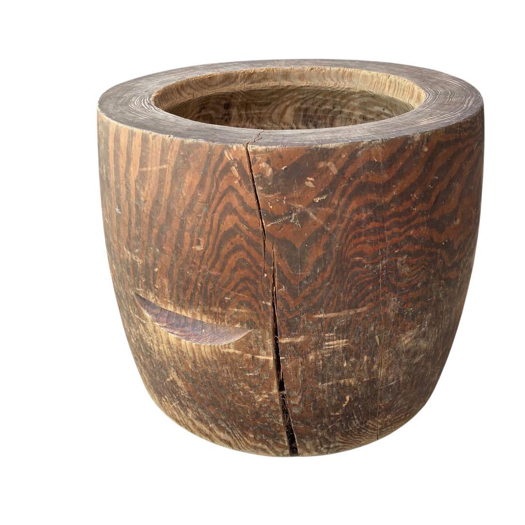 欅　ケヤキ　臼　杵セット　送料無料　直径55cm 高さ48cm 餅つき　正月