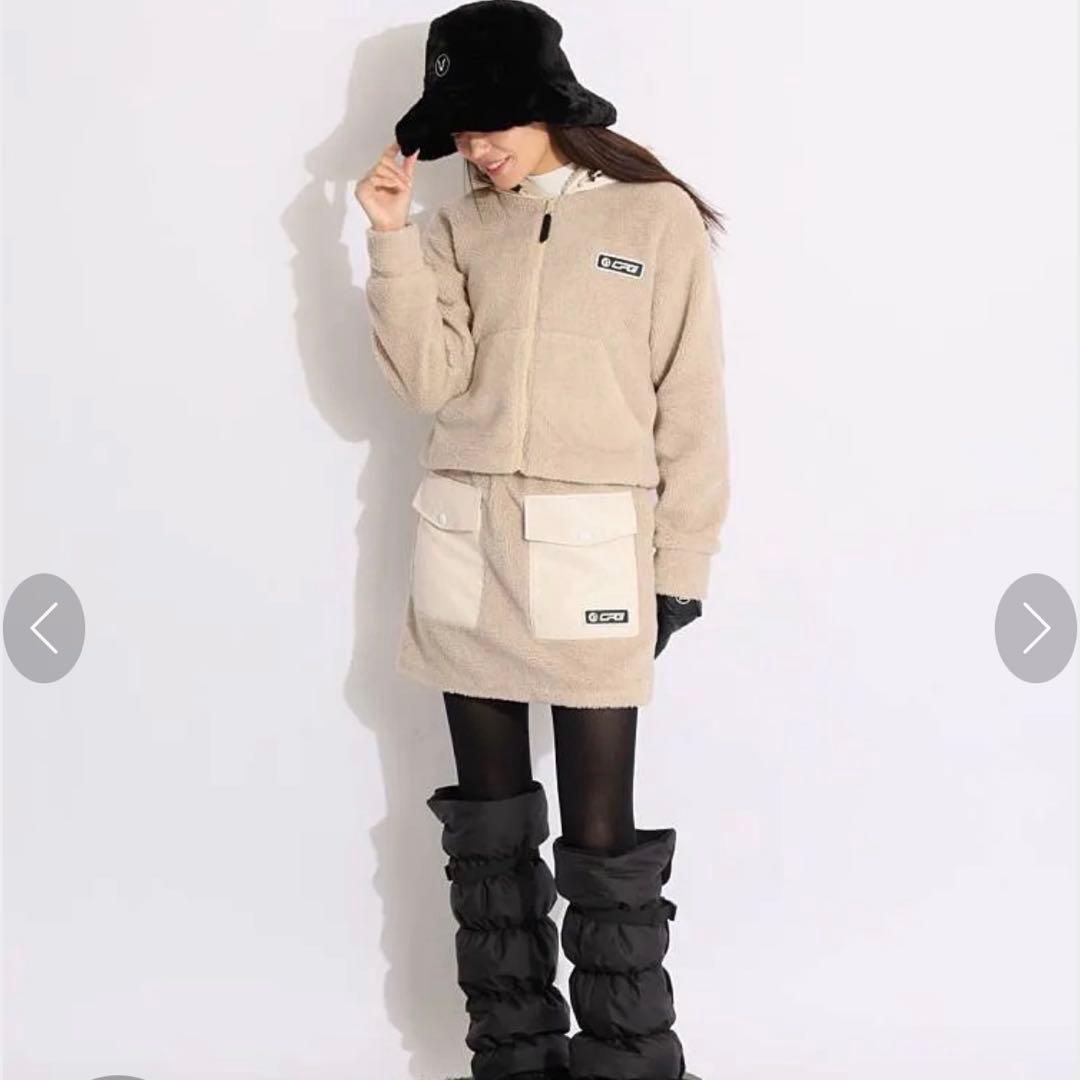 CPG GOLF シーピージーゴルフ 合皮切替ボアスカート 定価3.9万円