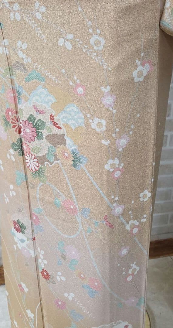 訪問着 4点フルセット、着物、袋帯、帯締め、帯揚げ