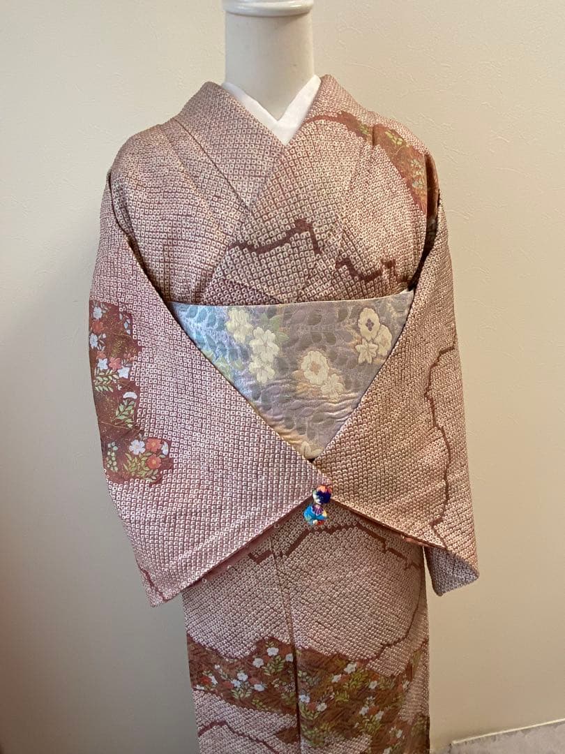 im☆様 正絹　絞り　訪問着　袷