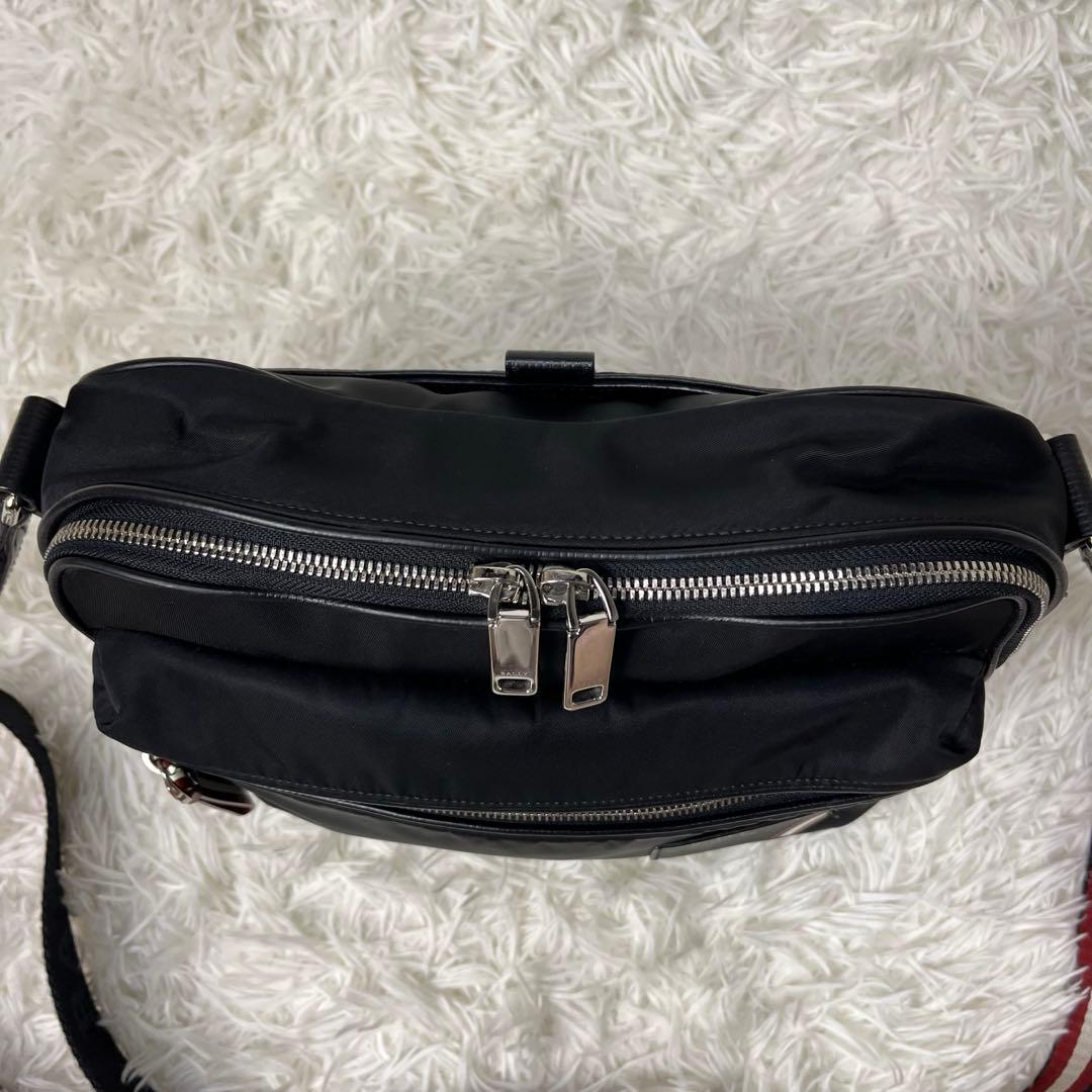 BALLY ショルダーバッグ トレインスポッティング ナイロン×レザー 黒
