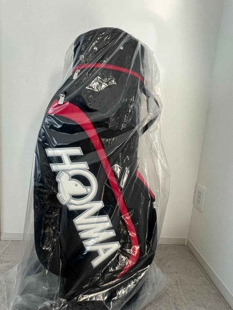 HONMA キャディバッグ 黒/赤 未使用