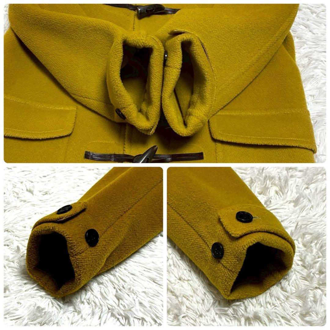 美品 マッキントッシュロンドン　ダッフルコート　ヘリンボーン　マスタード　M相当