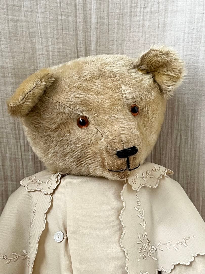 アンティークヴィンテージ英国製大きなテディベア ぬいぐるみベアくまドール