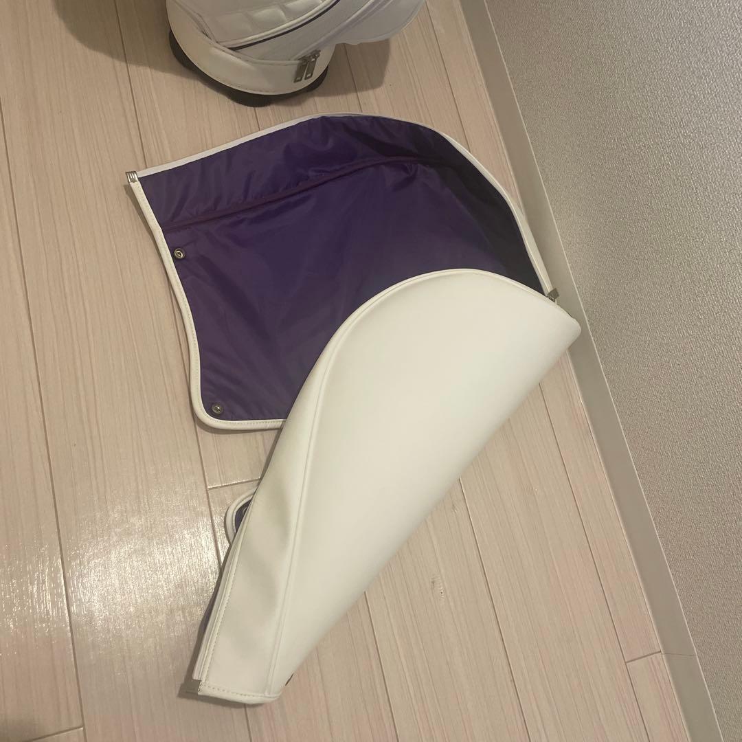 OFF キルティング ゴルフバッグ ホワイト※クラブはつきません※