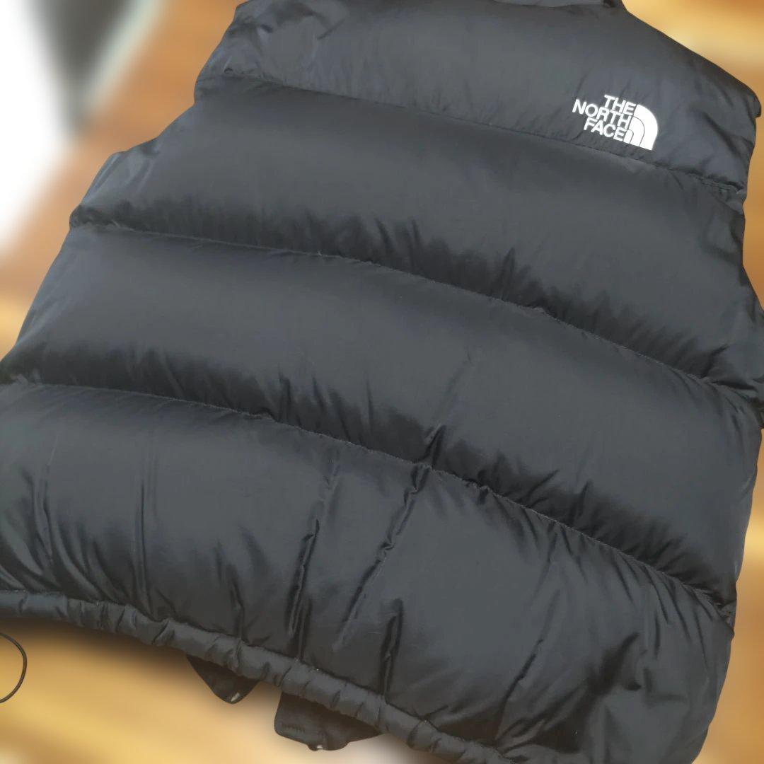 THE NORTH FACE ブラック ダウンベスト XLヌプシ700暖か
