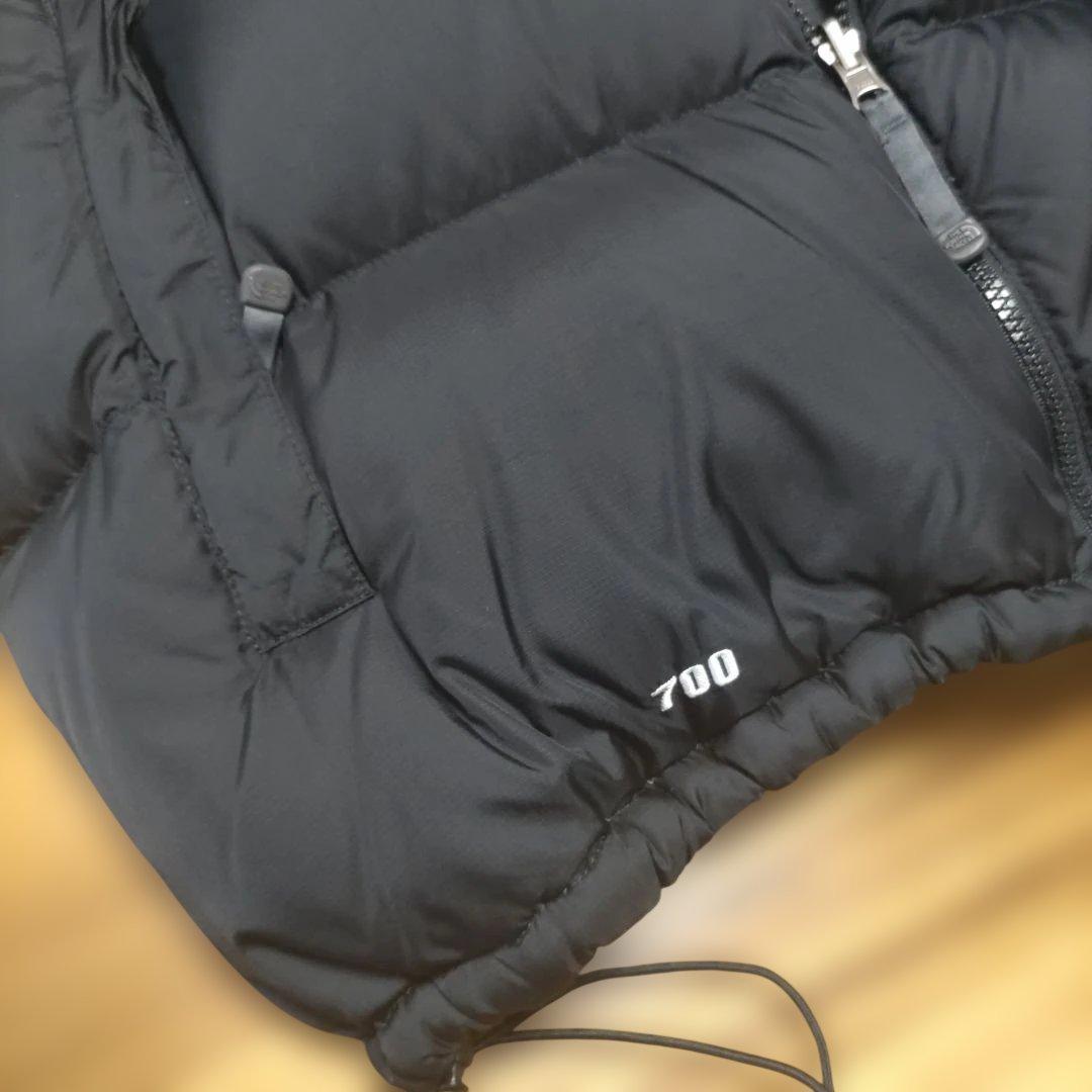 THE NORTH FACE ブラック ダウンベスト XLヌプシ700暖か